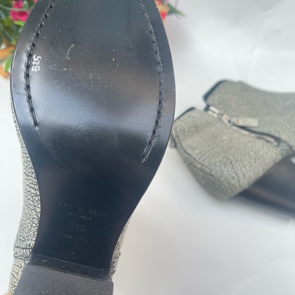 Rag and Bone Margot Textured Iron Leather Boot In Italy - Picture 5 of 11